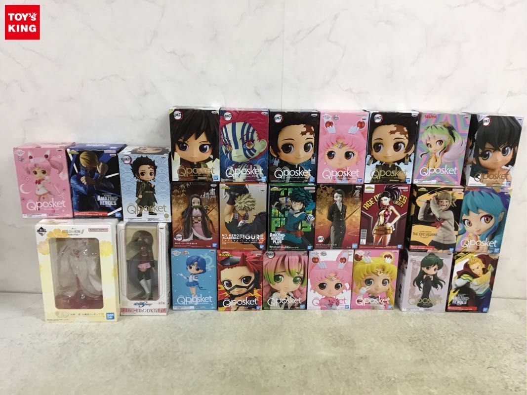 1円〜 同梱不可 ジャンク Q posket等 セーラームーン、鬼滅の刃、僕のヒーローアカデミア 他