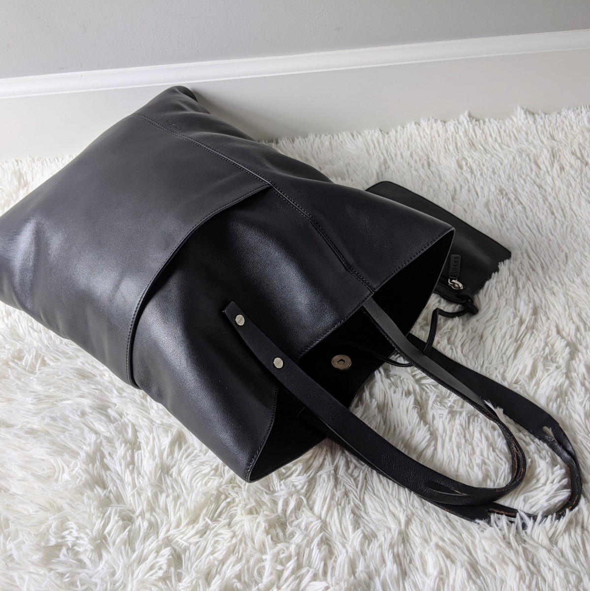 1円【超希少モデル】LOEWE ロエベ トートバッグ レザー ブラック 黒 