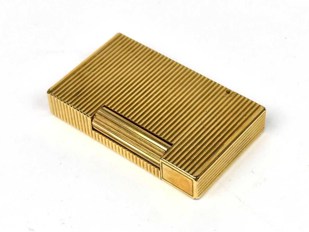 ライン1 Dupont S.T. ライター ガス エス・テー・デュポン 着火OK 
