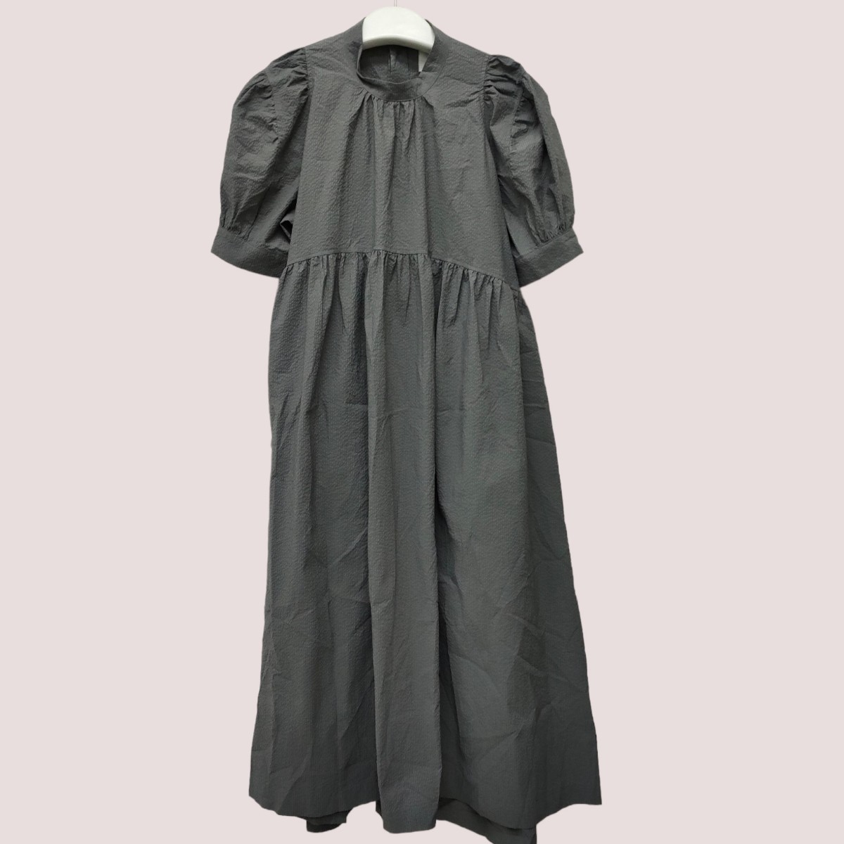 naokitomizuka / トミヅカデザイン レディース マキシ丈 ワンピース ドレスワンピース グレー系 日本製 I-2464