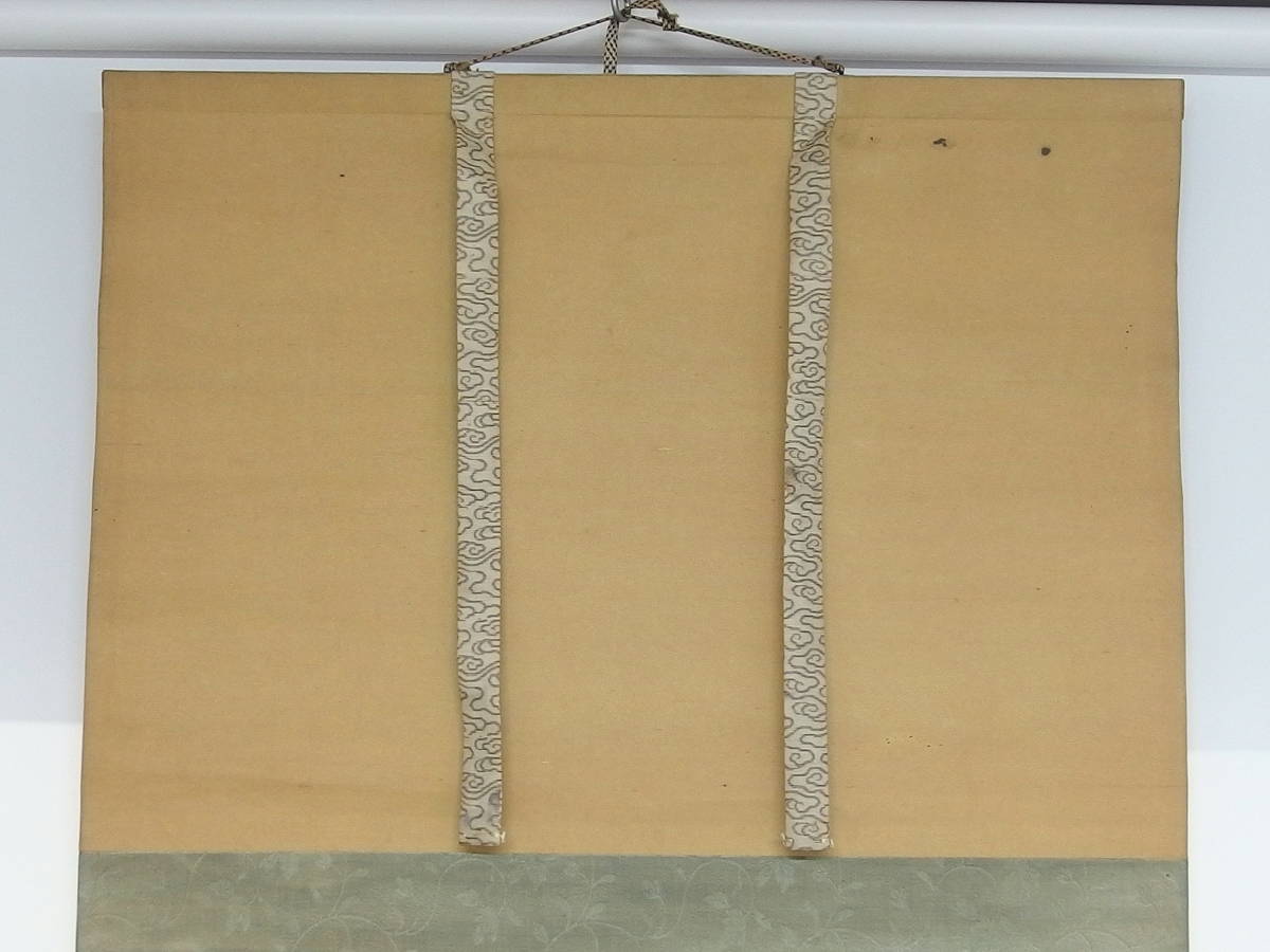 ■日本画 美人画 秀堂 銘 女性 婦人 夏夕散歩 掛軸 絹本 肉筆■