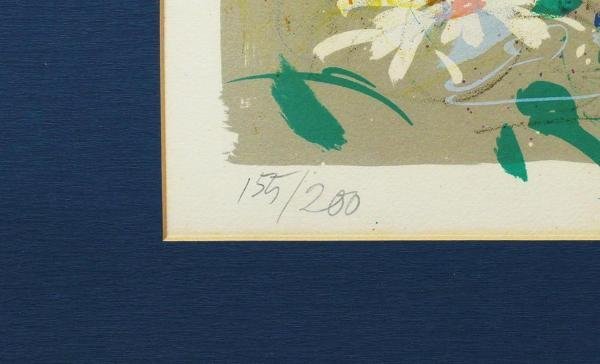 絵画 マーガレット ペクナール リトグラフ 限定 証明書付 真作】【WISH】ジャック・ペクナール Jacques Pecnard「マーガレット