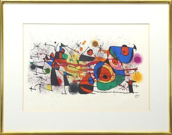 真作 WISH ジョアン ミロ JoanMiro セラミックス リトグラフ 約15号