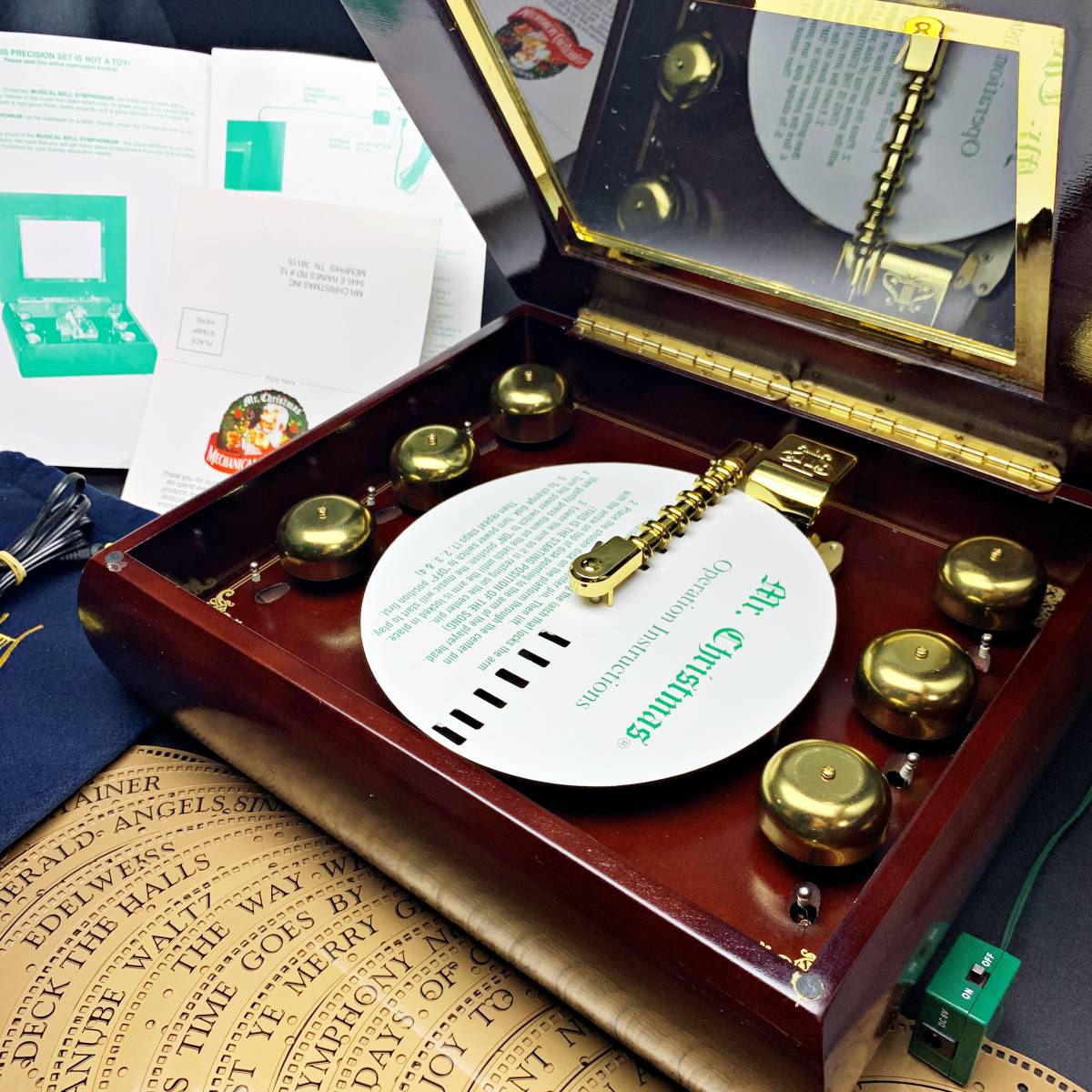 Mr.Christmas Grand Bell ディスクベルオルゴール 6ベル Mr.Christmas