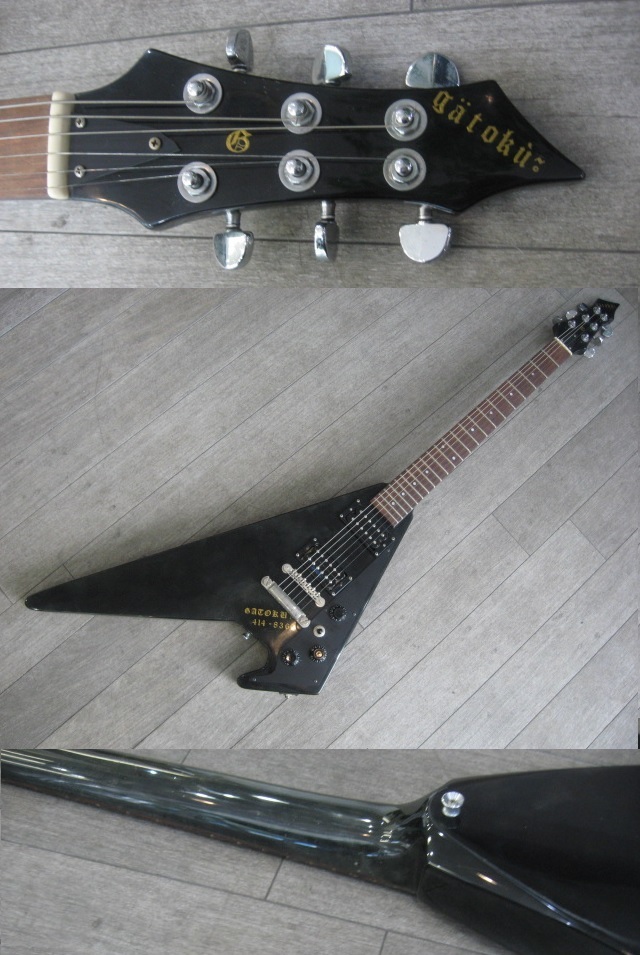 ブラック V型 エレキギター Jackson V型エレキギター ブラック