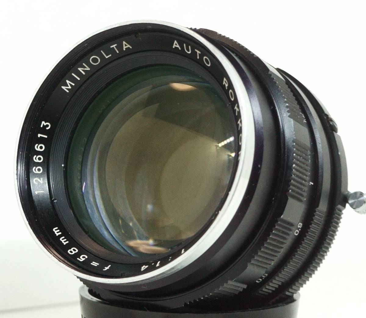 ~実写確認済~ ☆実用良品・人気のボケる単焦点レンズ☆　ミノルタMDマウント用　MINOLTA AUTO ROKKOR-PF f=58mm F1.4 (H1004)