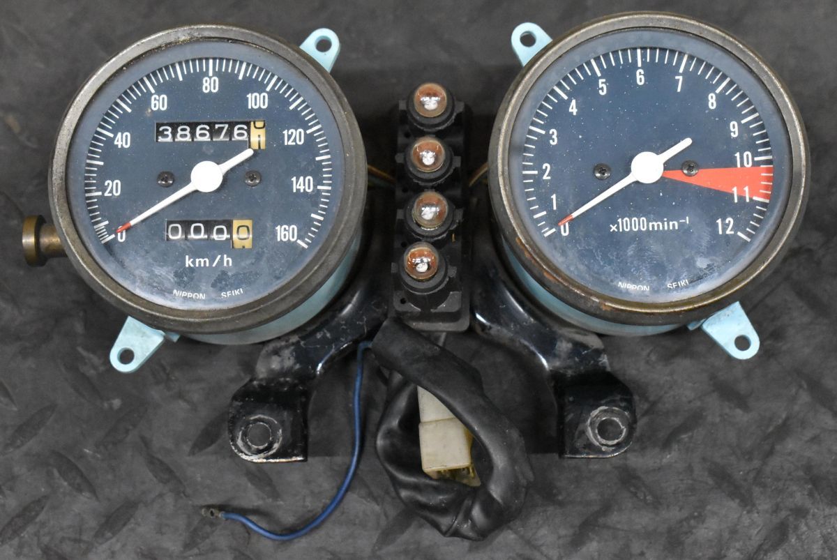 H362 当時物 純正 CB400N メーターASSY 0122 検) CB250N CB400T ホーク