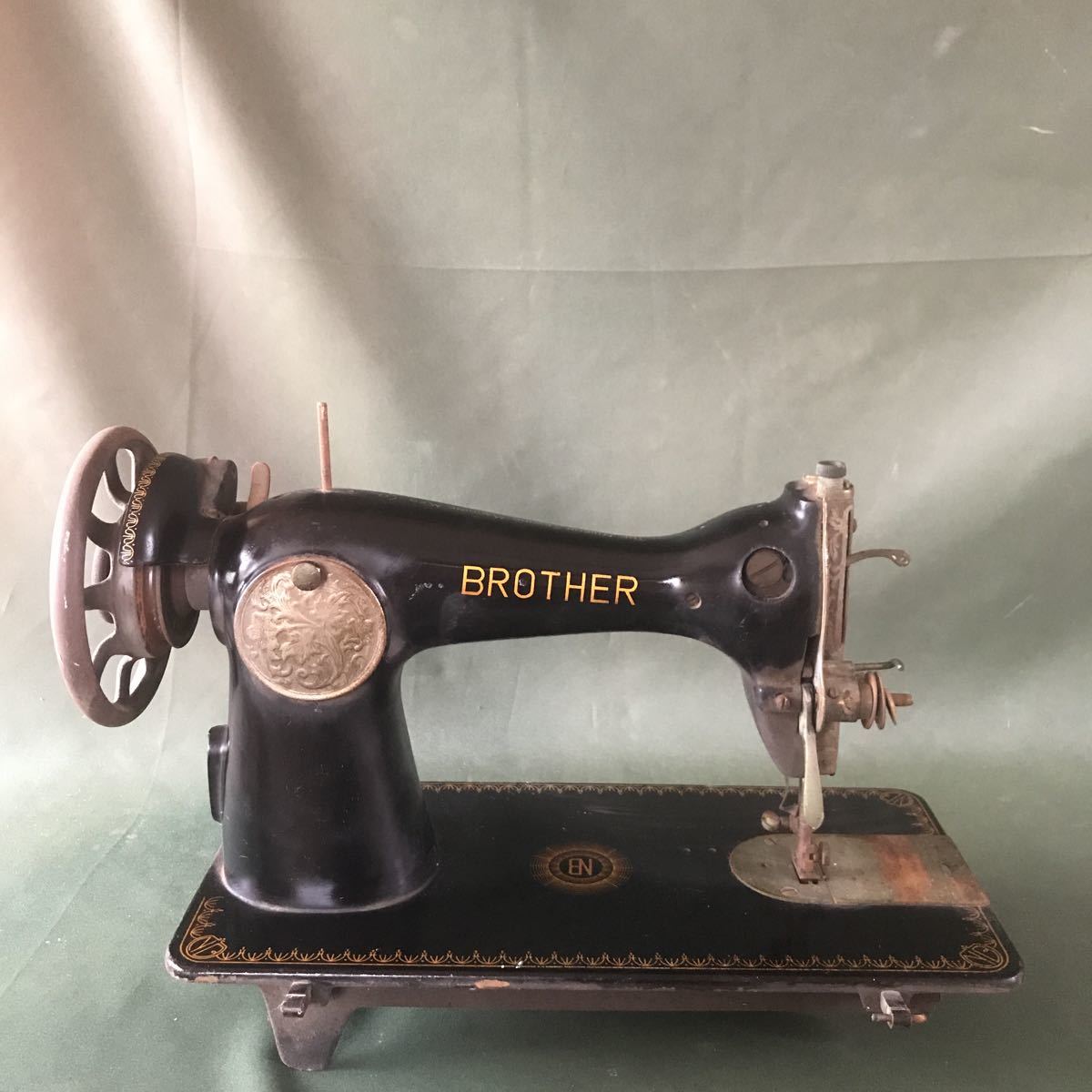 BROTHER ブラザー アンティーク ミシン 足踏みミシン レトロ ハンド 