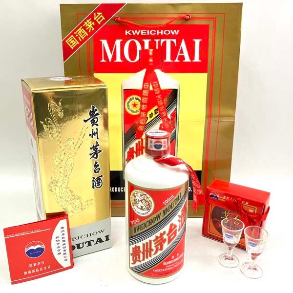 貴州茅台酒 500ml 53％ 2008年 マオタイ酒 天女ラベル 0 厳選され |