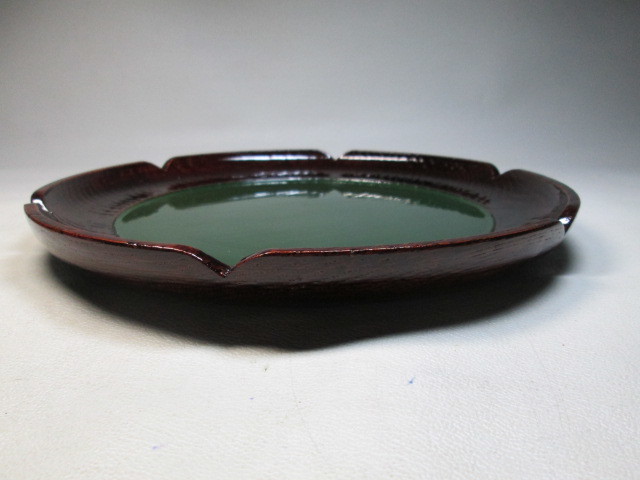 三代目村瀬治兵衛 輪花干菓子器 検 お茶道具極上趣味の漆器丸盆0705の