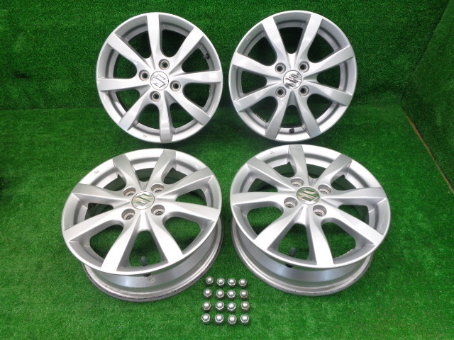 スズキ純正 鉄ホイール 4本 14×4.5J +45 PCD:100 4穴 ハブ径:54【沖縄