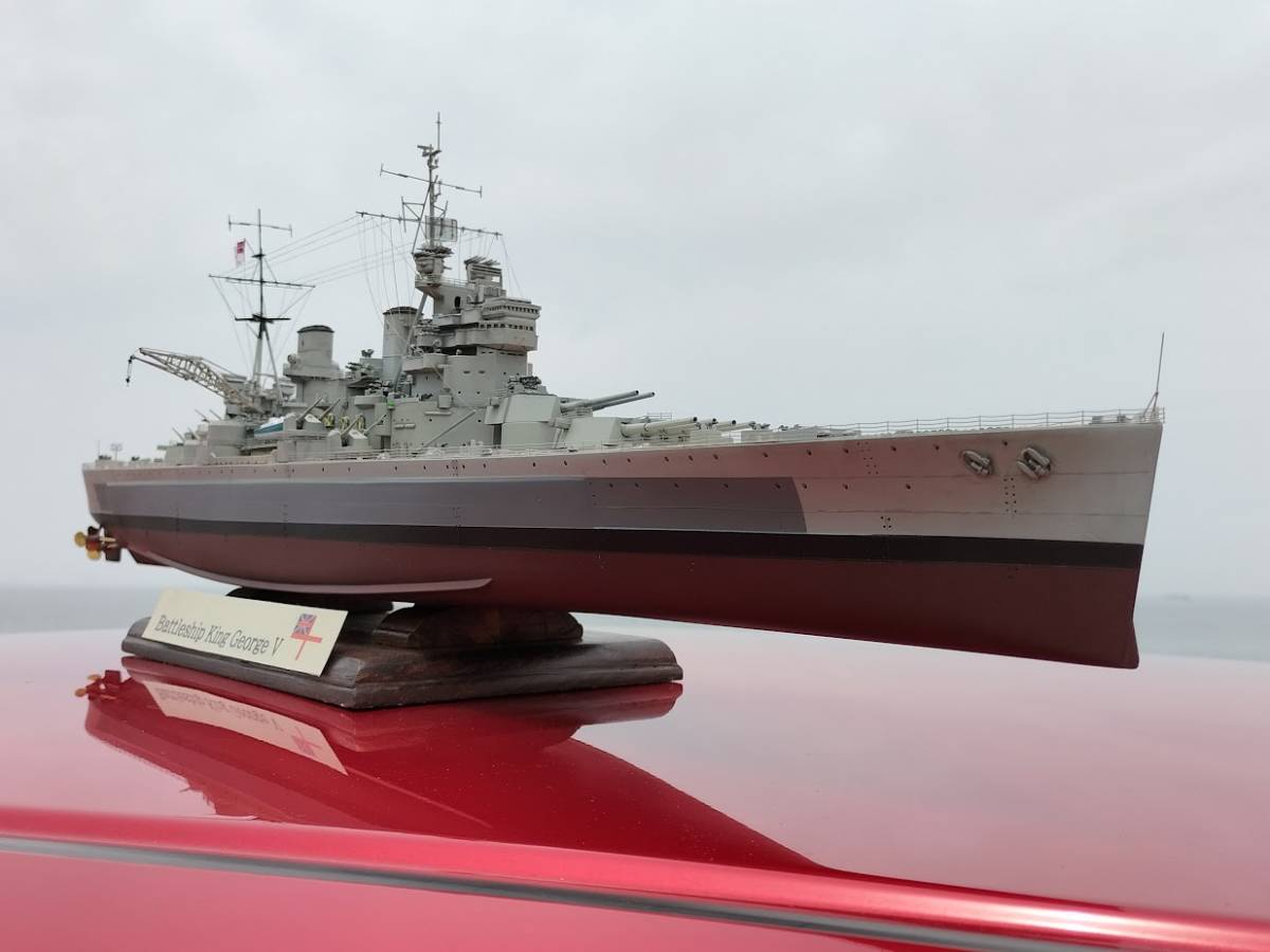 当時物・未組立】1/350 イギリス戦艦 キング・ジョージ5世（田宮模型