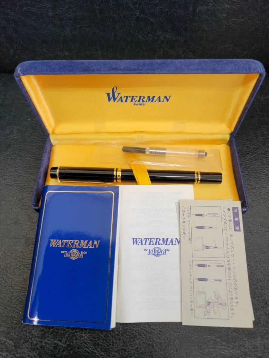 WATERMAN ウォーターマン 万年筆 IDEAL アイデアル ブラック×ゴールド