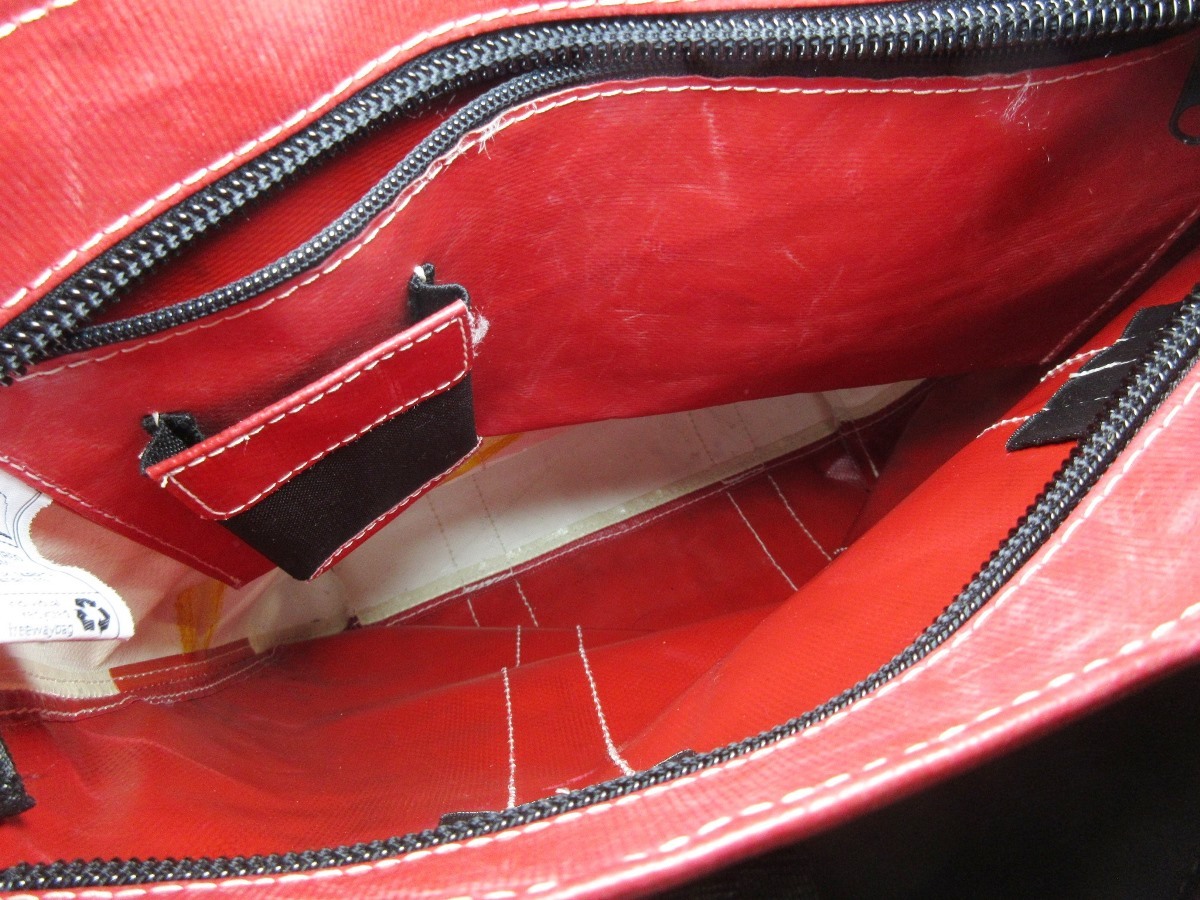 FREITAG トートバッグ オリーブ×ホワイト 全てのバッグ | FREITAG