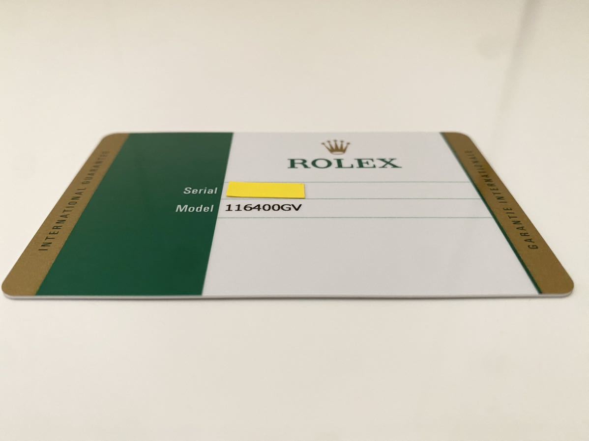 ロレックス ミルガウス ギャランティカード ROLEX 116400GV | RALPHS.FISH
