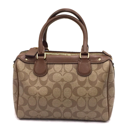 COACH⁄コーチ☆F58312 ミニボストン シグネチャー ハンドバッグ