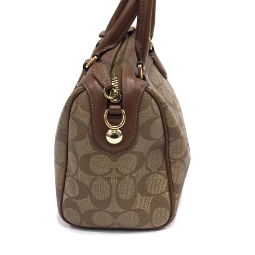 COACH⁄コーチ☆F58312 ミニボストン シグネチャー ハンドバッグ