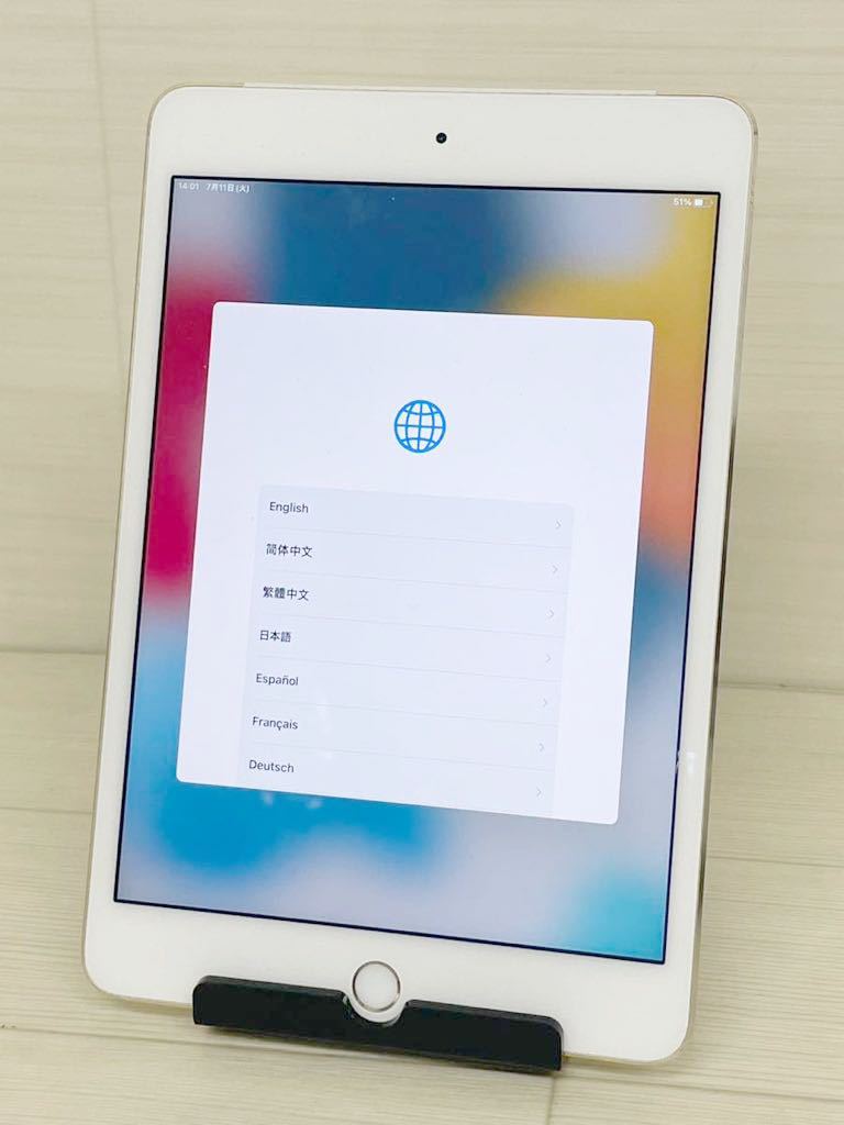 ML7494-6]1円〜ジャンク！【Apple】iPad mini4 A1550 アク 