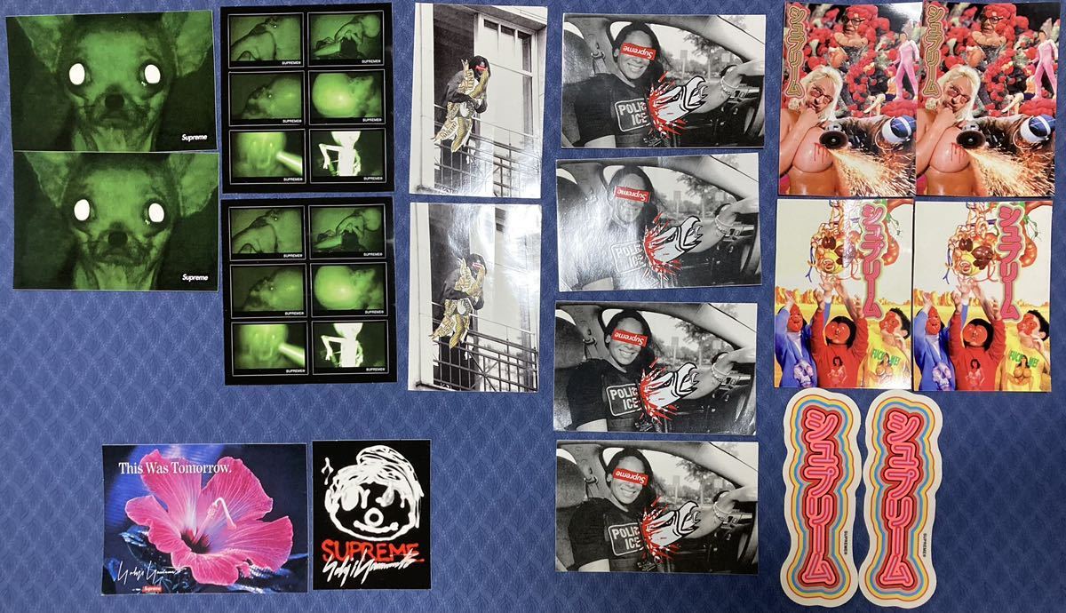 Supreme sticker set シュプリーム ステッカー ノベルティ セット 