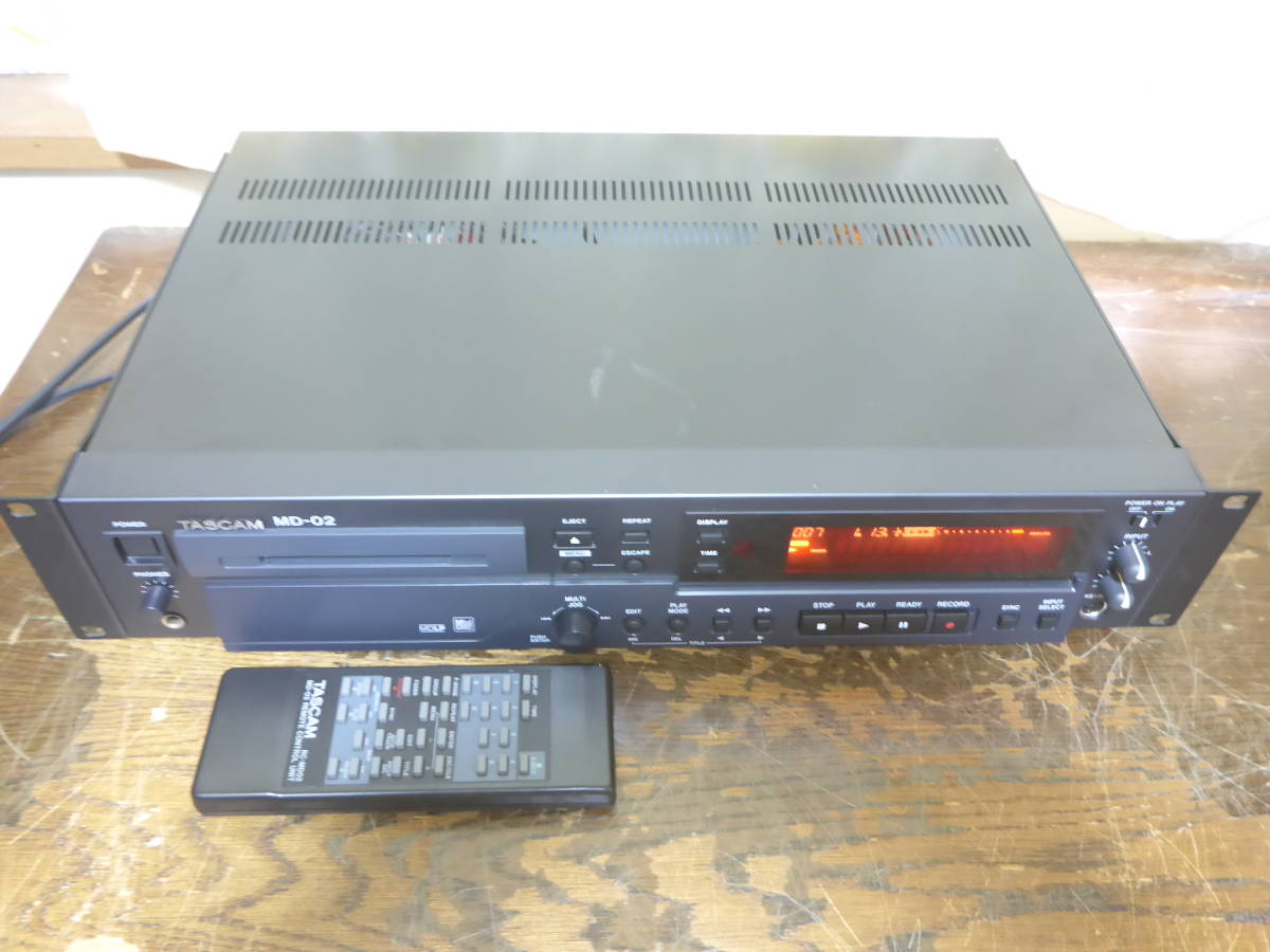 得価，大人気 TASCAM MD-02 業務用MDレコーダー タスカム