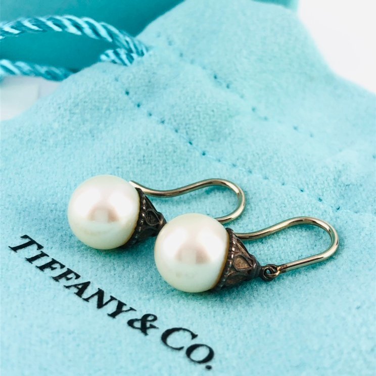 77】 TIFFANY＆Co. ティファニー SV925 ジーグフェルド パールピアス
