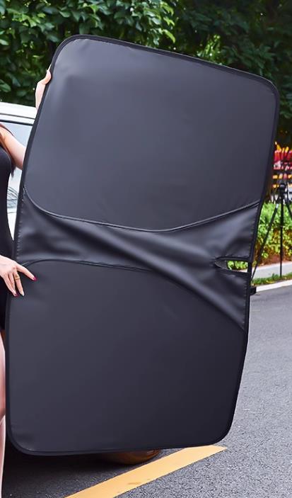 日産 X-Trail エクストレイル ティアナ マーチ パトロール ムラーノなど車用 サンシェード 日よけ フロントカバー ロゴ付き 遮光率99％ 1個