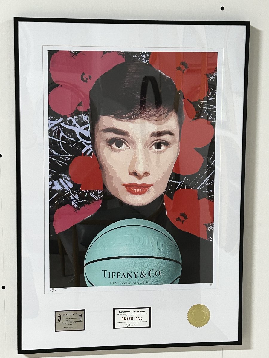 NYC DEATH アートポスター 世界限定100枚 額付き 現代アート 世界限定100枚