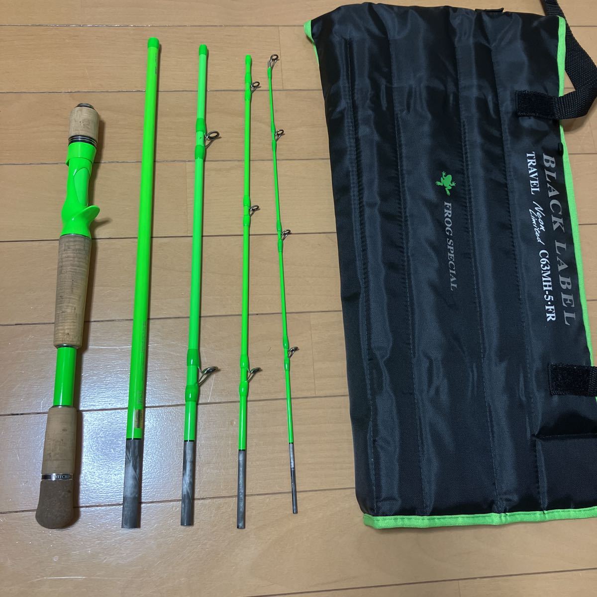 ダイワ black label travel c63mh-5.fr パックロッド Daiwa C63MH-5