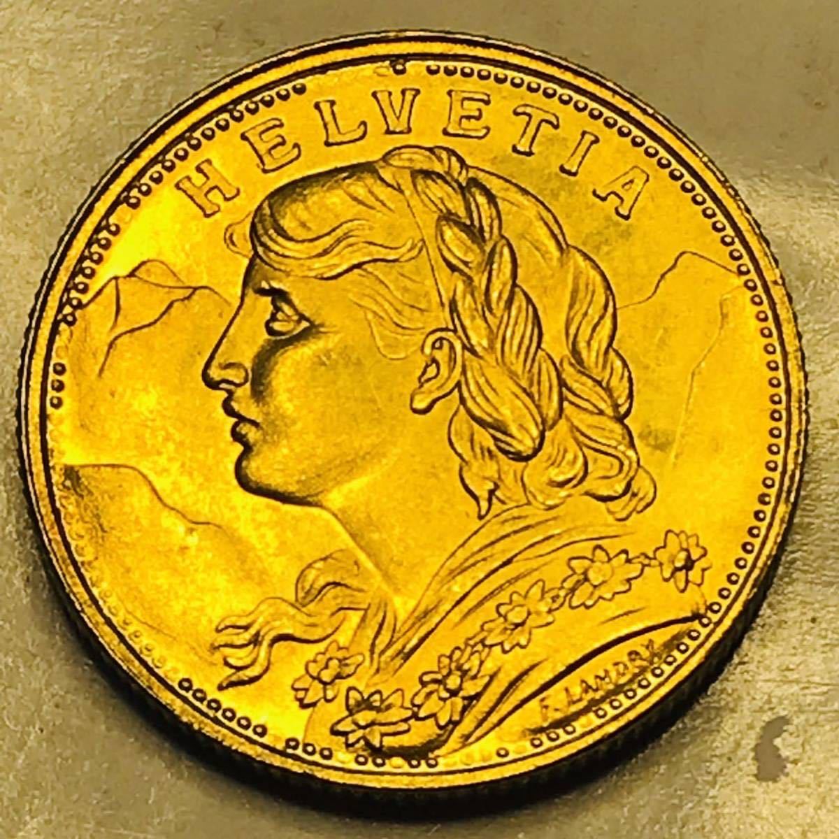 金貨 1927年 女神ヘルヴェティア 20フラン金貨 スイス 美品 古銭 硬貨 コイン 金貨 Yahoo!