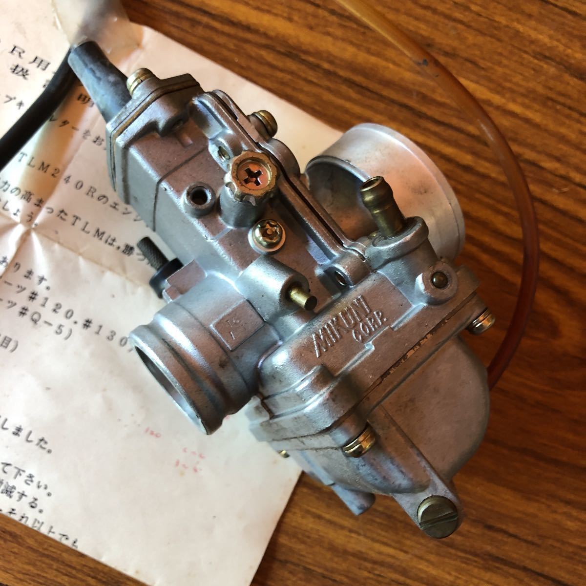 バイクパーツ　HONDA TLM240R MIKUNI INTEX パワーアップキャブレター　TRIAL 未使用　取説付　ミクニキャブ　 Honda Mikuni Carburetor 2004-2007 CR125 0