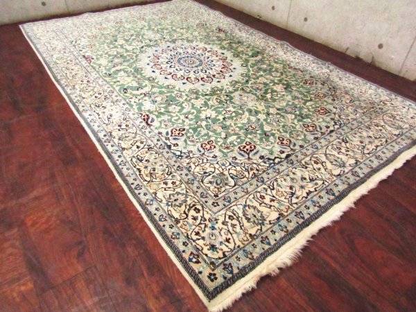 □美品□persia/ペルシャ絨毯□最高級□ウール100％□手織り