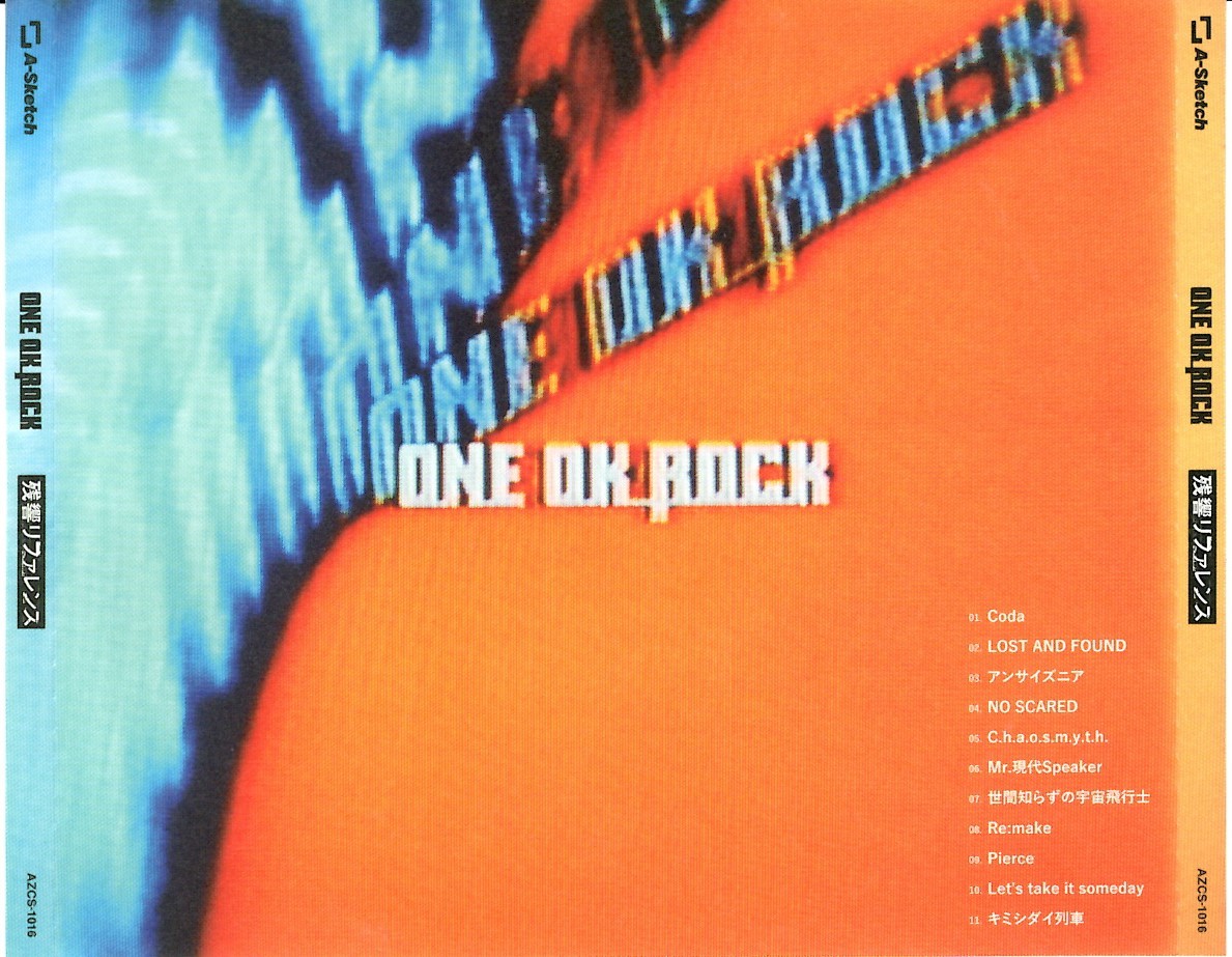 ONE OK ROCK（ワンオクロック）「残響リファレンス」CD＜アンサイズ