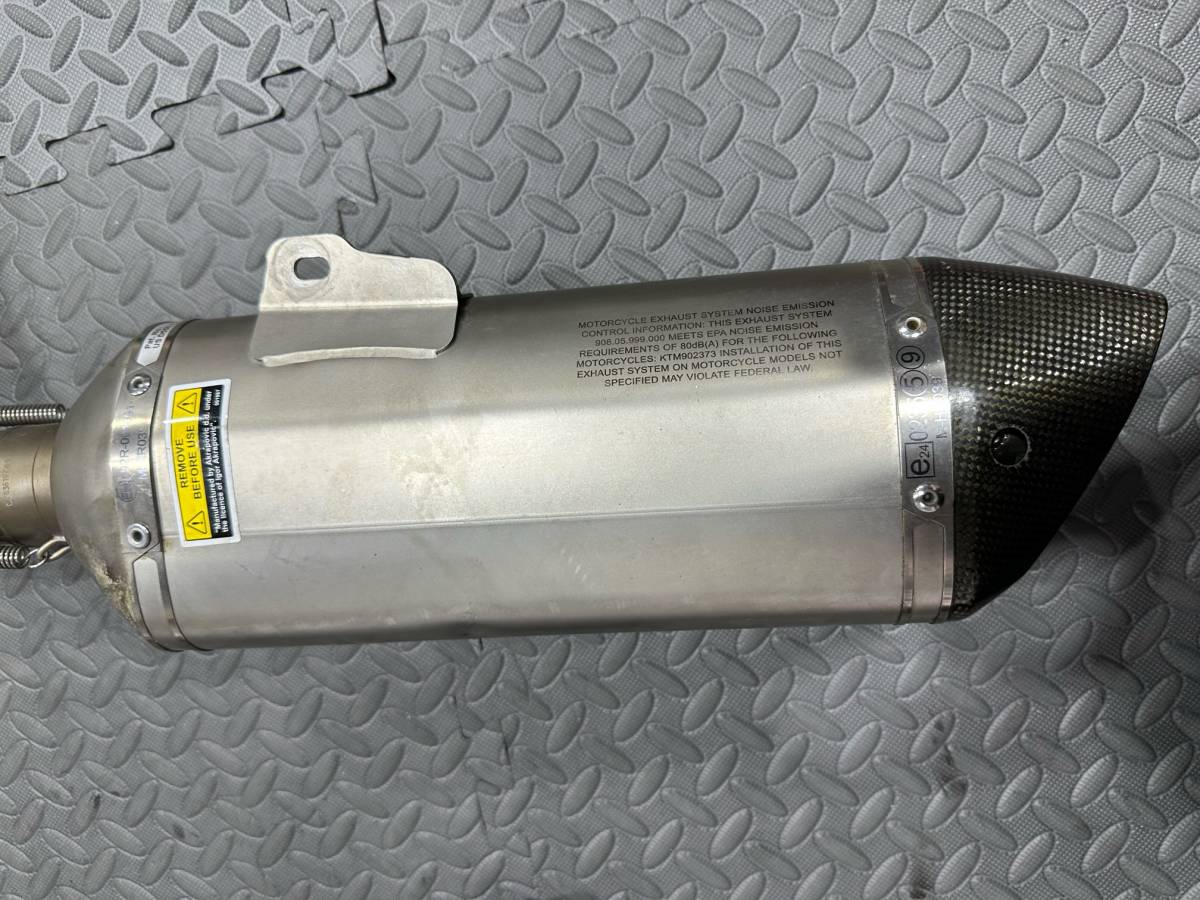 中古】アクラポビッチ KTM RC390 マフラー 4点セット サイレンサー 