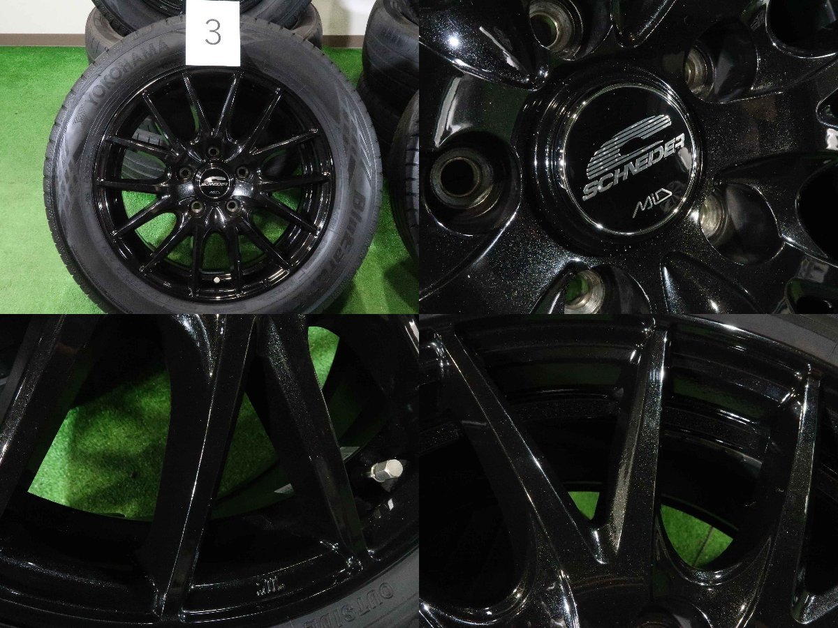 4本 シュナイダー 16インチ 6.5J +53 5H 114.3 ラジアル ヨコハマ 