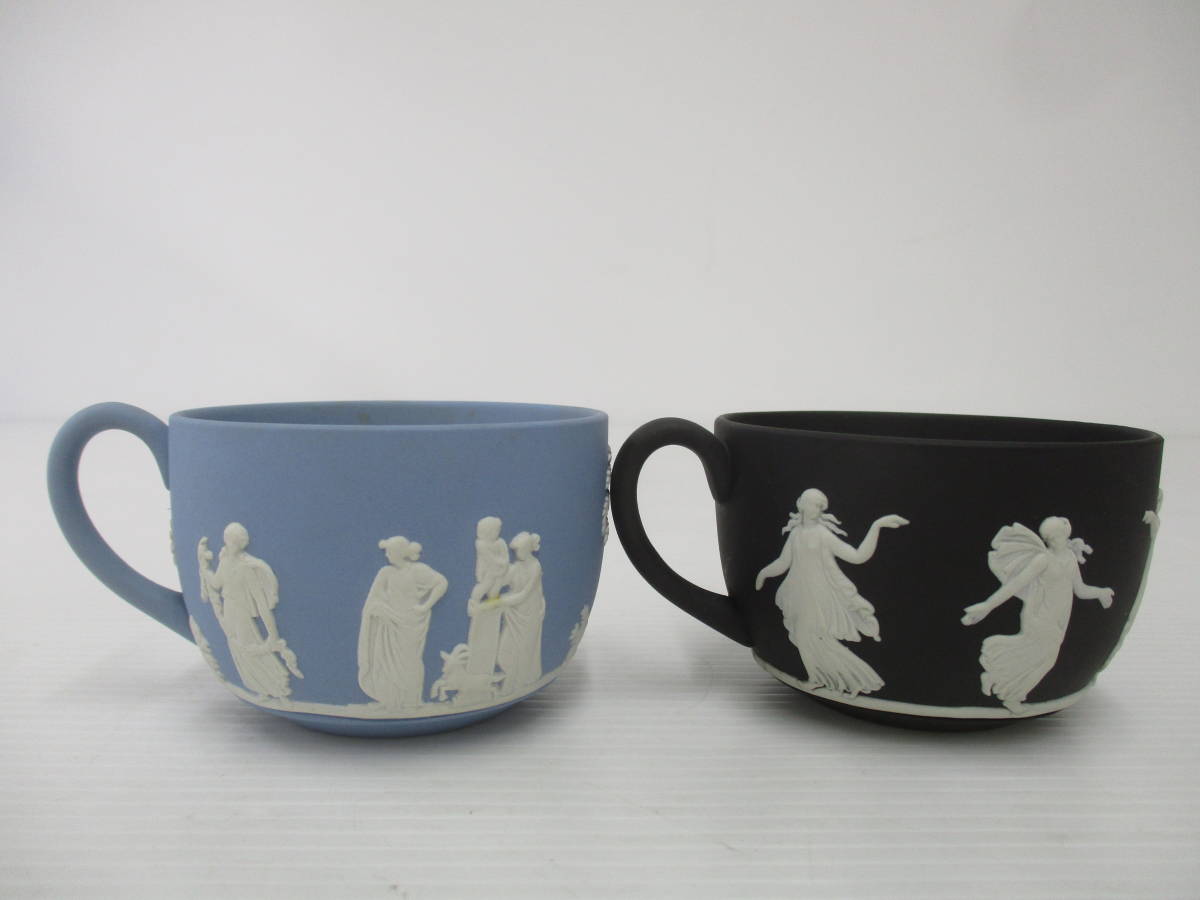 230691-050 WEDGWOOD ウェッジウッド ジャスパー カップ&ソーサー 黒 