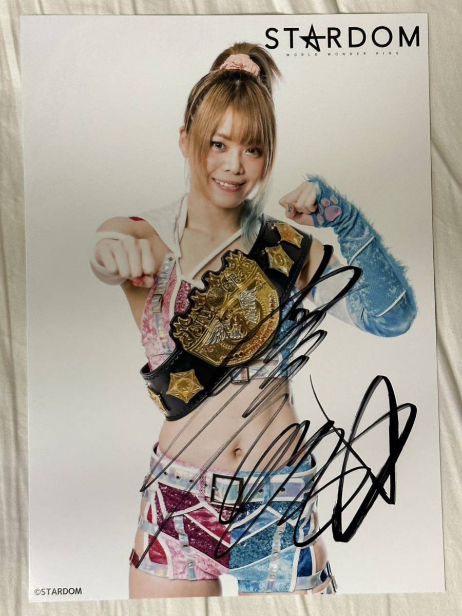 ☆スターダム 【岩谷麻優】 サイン入り ポートレート(サイン)｜売買 