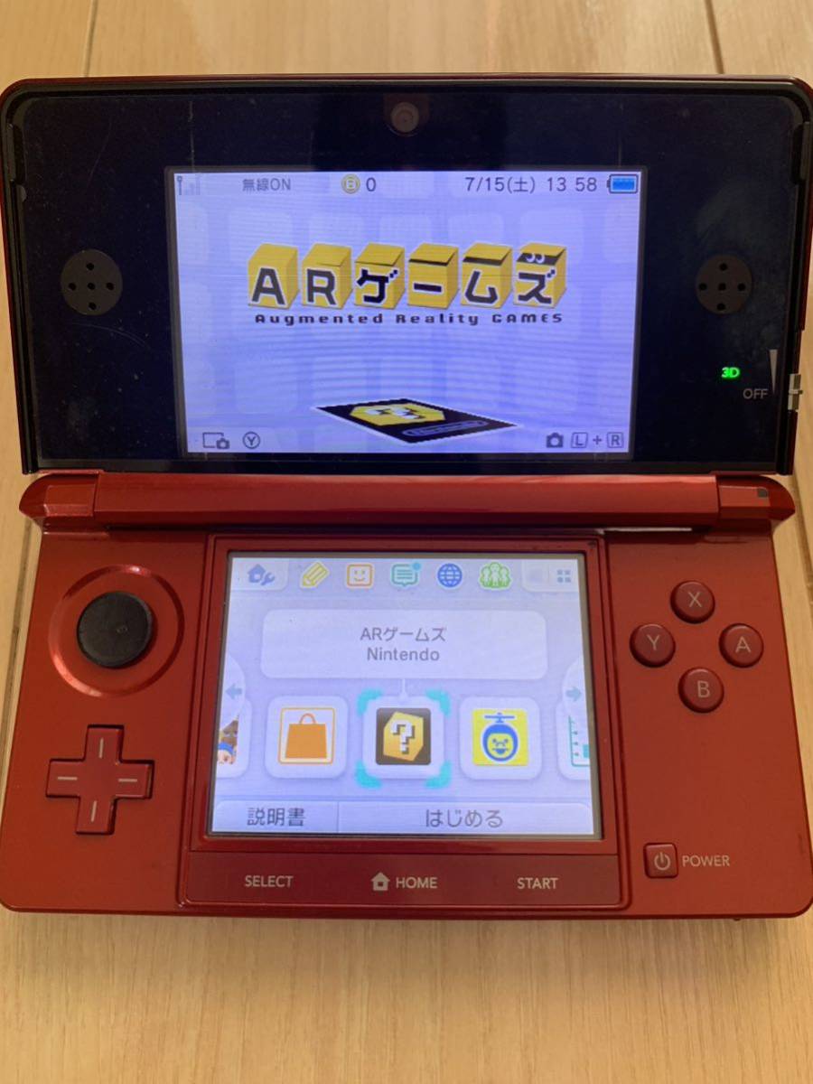 ジャンク 任天堂 ニンテンドー3DS 本体 2台 グリーン レッド  