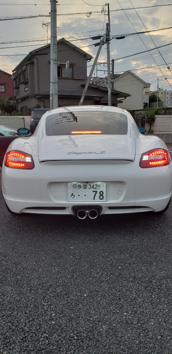 美品 ポルシェ 987 前期 ボクスター ケイマン ファイバー LED 