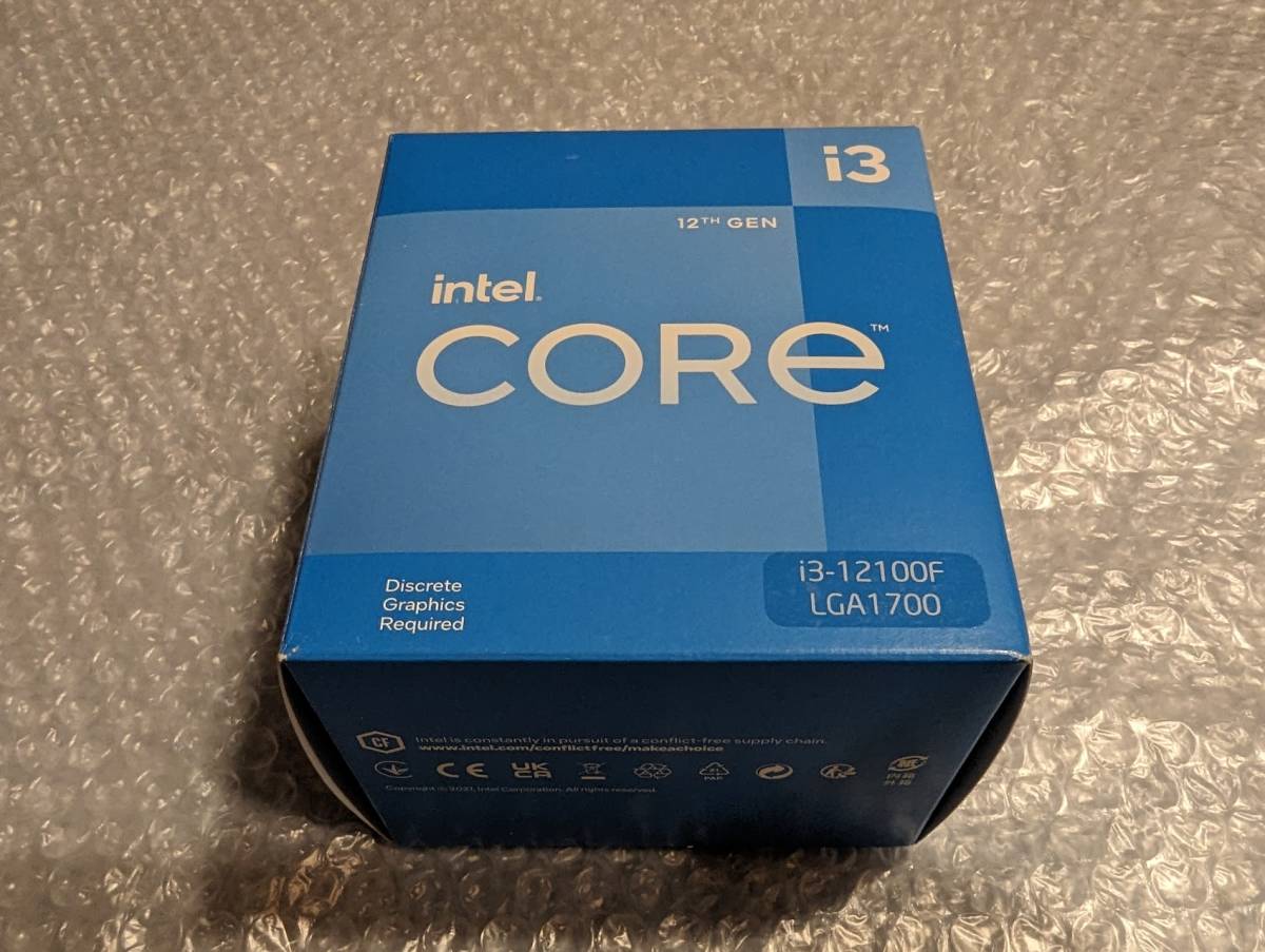 Intel Core i3-12100F BOX LGA1700 第12世代 Core Intel i3-12100F