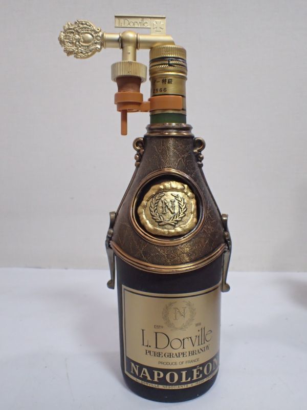 豊JE016/8J●L.Dorville PURE GRAPE BRANDY NAPOLEON 700ml 40% ドーヴィル ピュアグレープ ナポレオン ブランデー 古酒未開栓●
