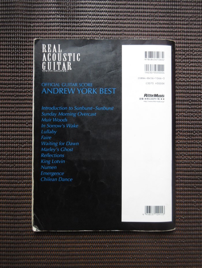 【楽譜】「アンドリュー・ヨーク ベスト」ヨーク本人によるデモ演奏CD付 楽譜】「アンドリュー・ヨーク ベスト」ヨーク本人によるデモ演奏CD付