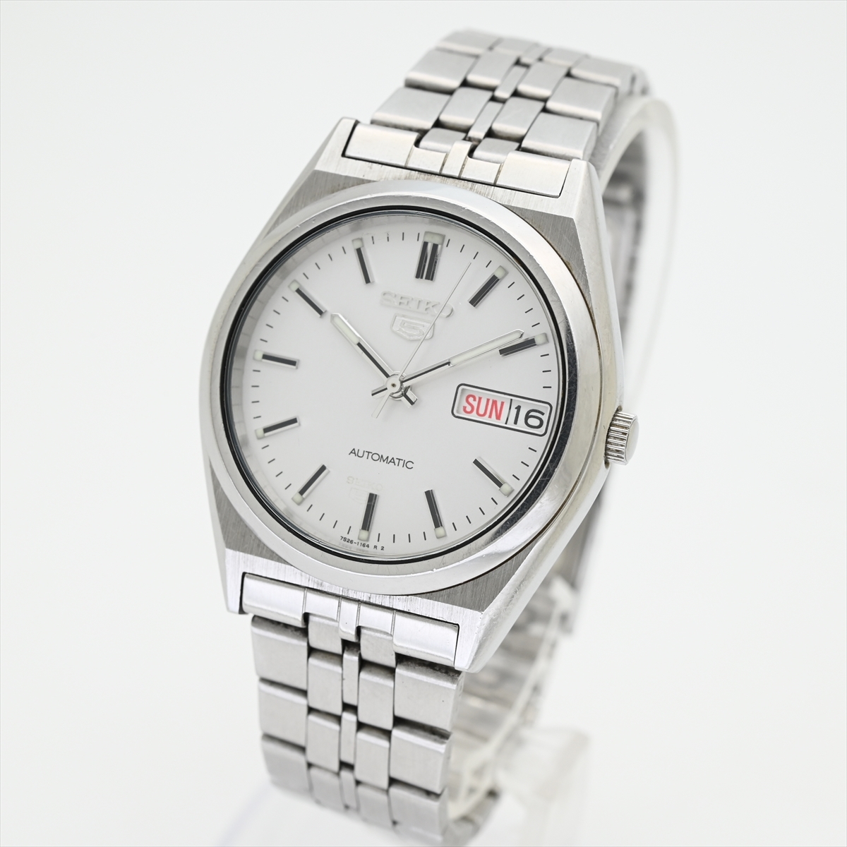 新同美品/稼働]SEIKO ALBA SOLAR/セイコーアルバ/ソーラー/フルメタル 