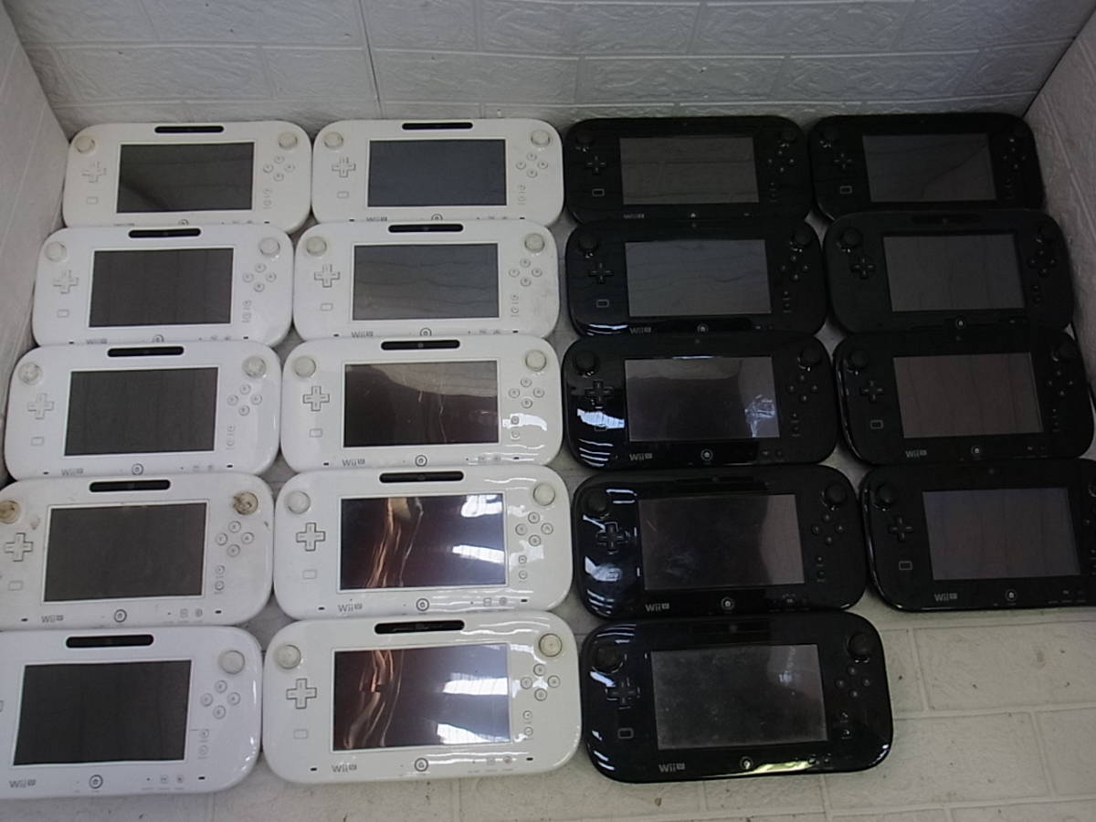 GA16-14/WiiU ゲームパッド 19点 まとめて ホワイト ブラック ジャンク 任天堂 ゲーム