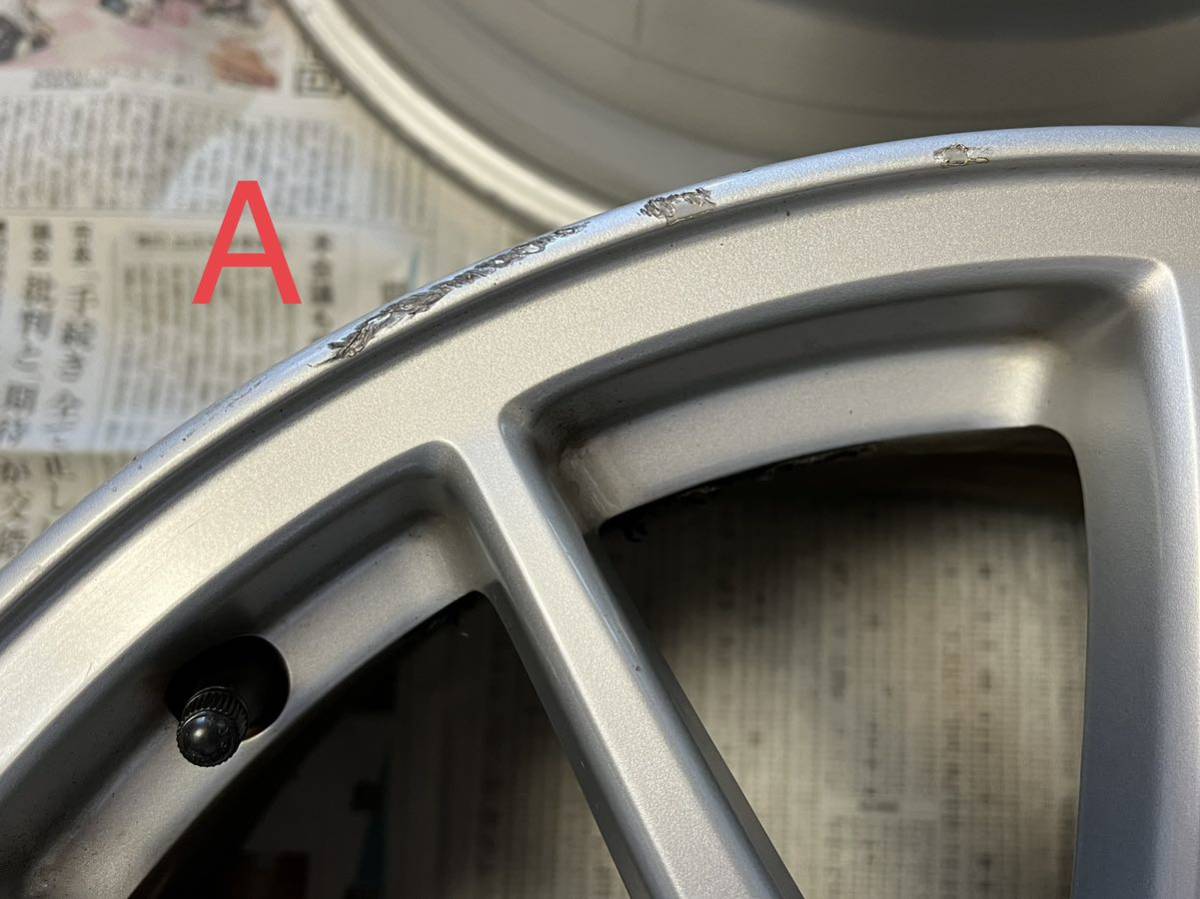中古ホイール 三菱 ランサーエボリューションⅩ 純正ホイール4本 エンケイ 18×8.5+38 PCD114.3 5穴 245/40-18 ナット付 純正ホイール ランサーエボリューションX CZ4A (三菱) MITSUBISHI 18×8.5J＋38