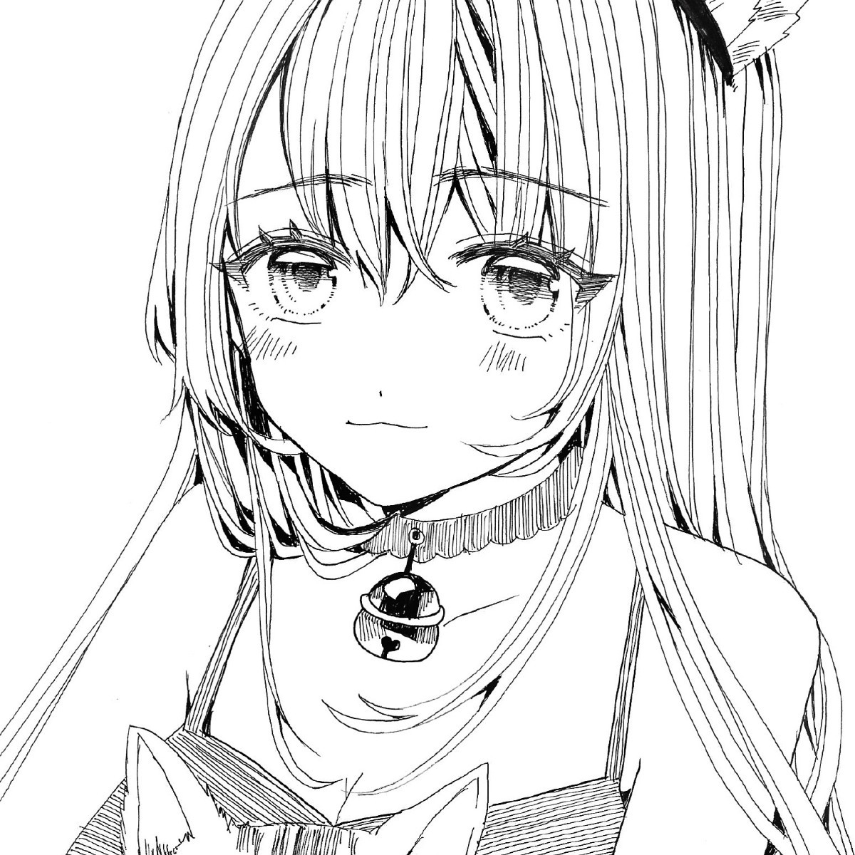 よ*ま様 49.オリジナル手描きイラスト　モノクロ 全国無料，定番 手描きイラスト◇オリジナル◇うちの子になる