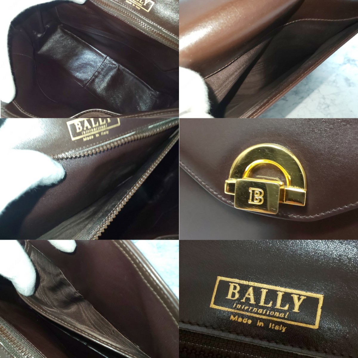 極美品/希少】BALLY バリー ヴィンテージ フラップハンドバッグ トート