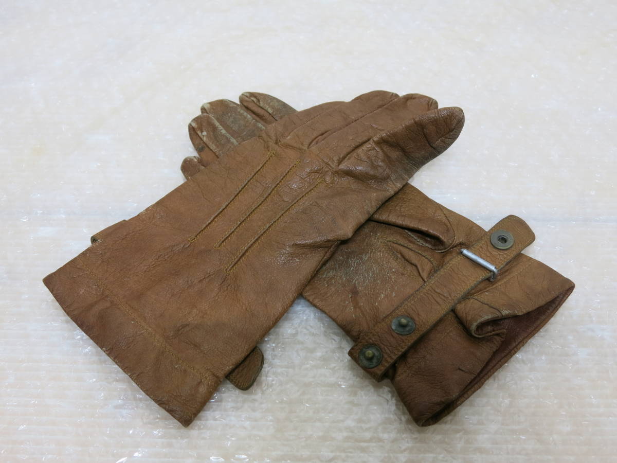 日本軍　飛行　手袋 日本軍 日本陸軍 航空隊 夏用飛行手袋 製航空手袋 操縦手袋