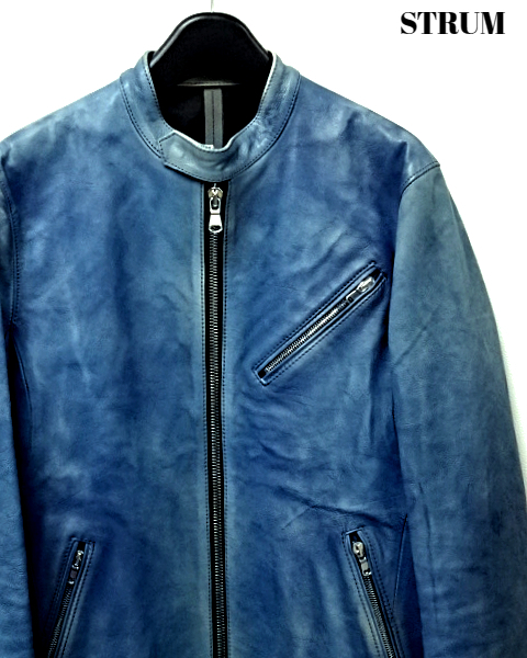 M ¥203,500【STRUM フルタンニン鞣し ジャパンカーフスキン Burning