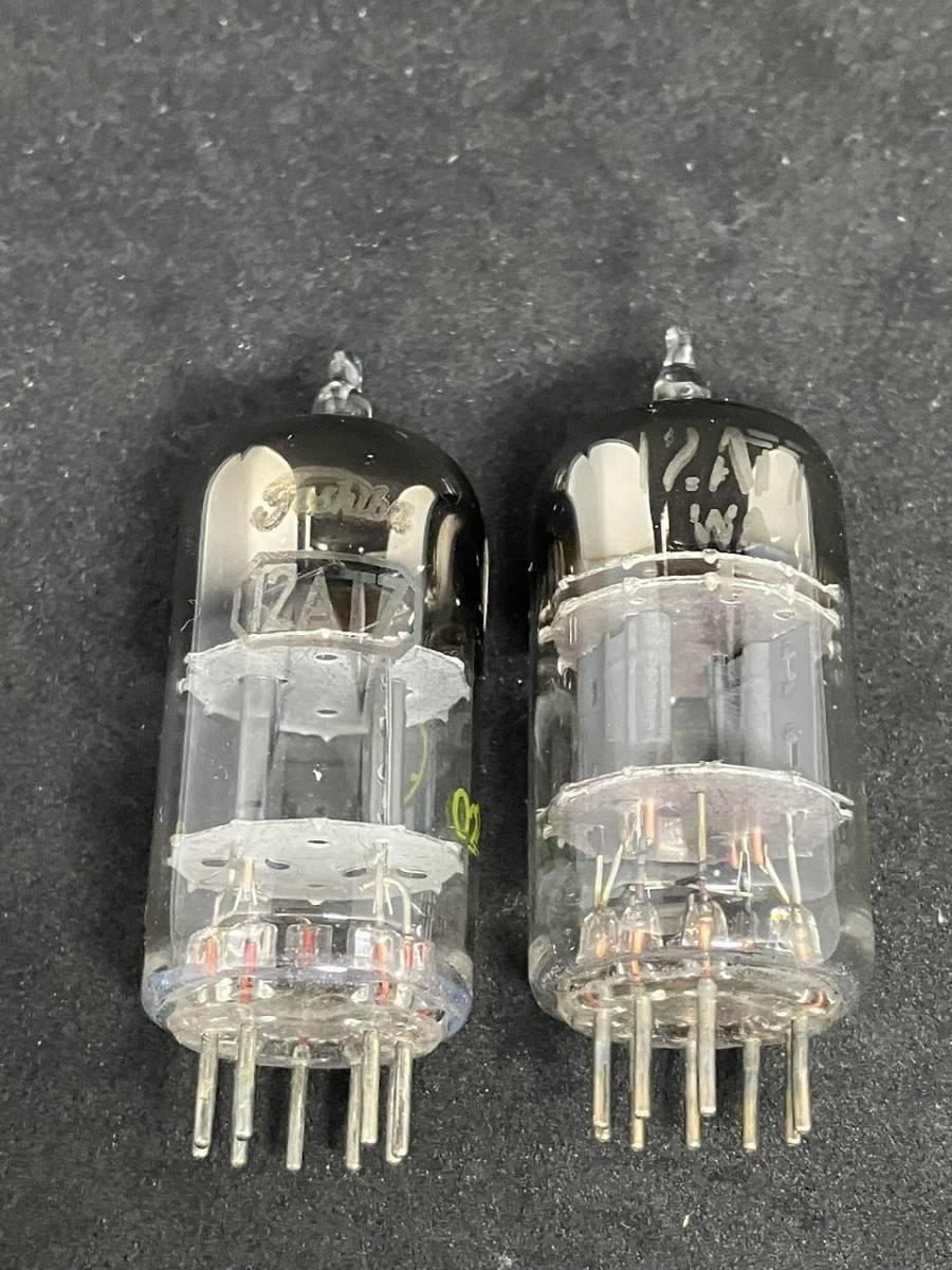 1円 希少 レア 東芝 GE 12AT7 真空管 5本 まとめ 元箱付 ヴィンテージ レトロ オーディオ 部品 動作未確認 現状品 コレクション 保管品 3
