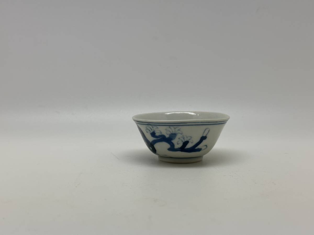 煎茶碗 染付 茶道具 在銘 時代物 Yahoo!オークション 茶器 2026年最新